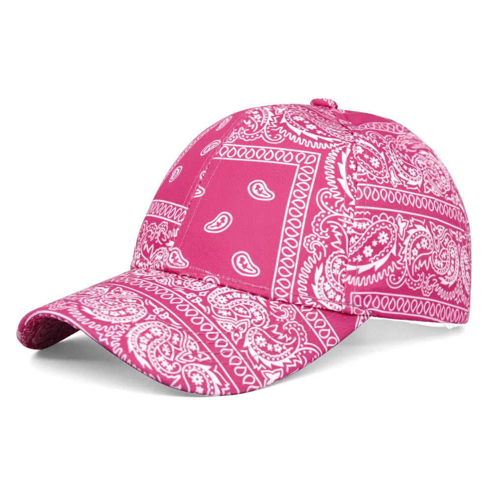 Cashew Flower Color Block Baseball Cap European and American  Summer Sun Protection Casual Fashion Duckbill Cap Outdoor Sun Hat