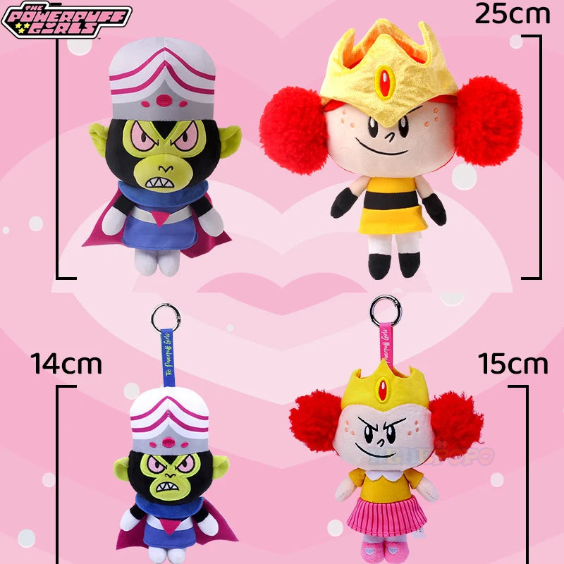 Collectible 25cm Plush Toys of The Powerpuff Girls Movie Villain Characters - Princess Morbucks and Mojo Jojo