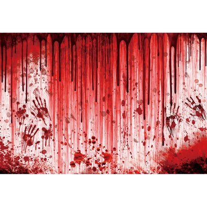 Horror Halloween Scary Blood Splatter Backdrop Red Blood Dripping Ghost Shadow Zombie Vampire Photography Background Studio