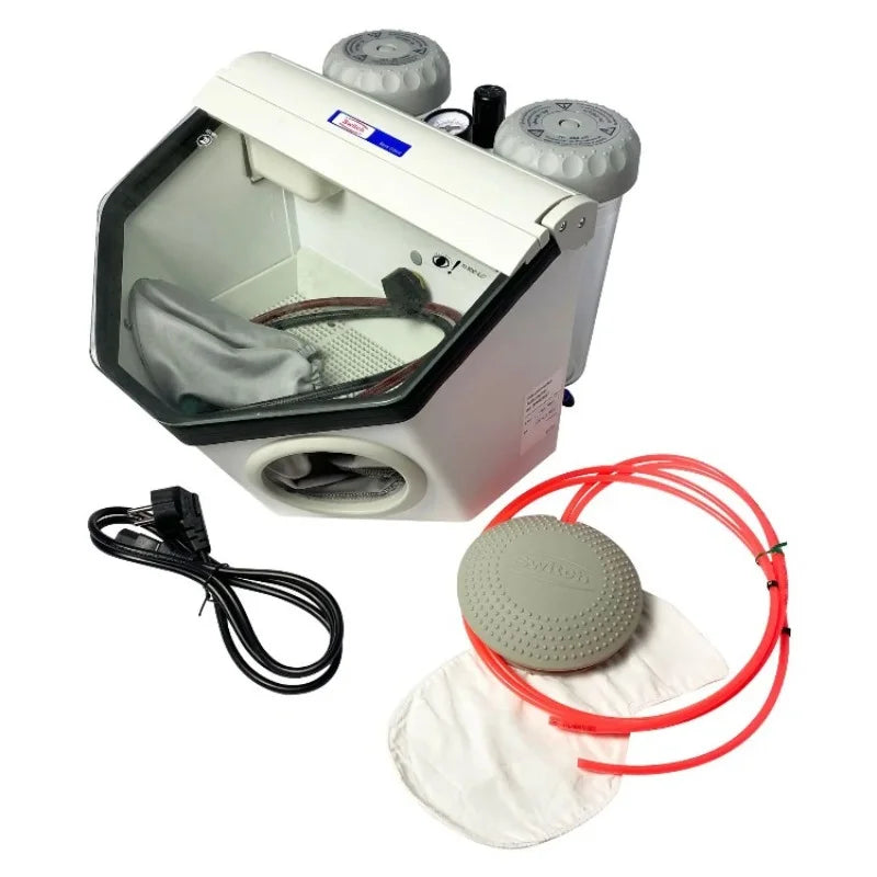 Dent Twin-Pen Sandblaster Dental Air Prophy Polisher Sandblasting Machine Lab Equipment jewelry Air Sand Blasting Tools