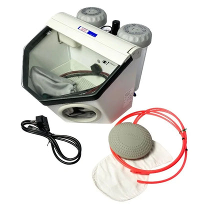 Dent Twin-Pen Sandblaster Dental Air Prophy Polisher Sandblasting Machine Lab Equipment jewelry Air Sand Blasting Tools