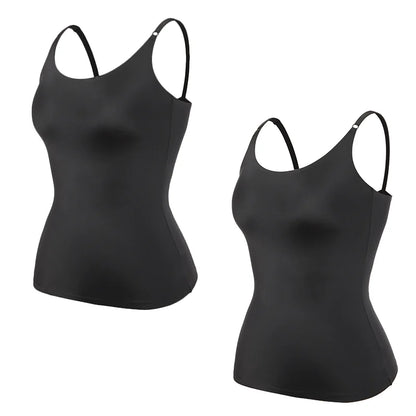 Women Tummy Control Shapewear Smooth Body Shaping Camisole Tank Tops Plus Size Slimming Underwear Seam-free Compression Shaper
