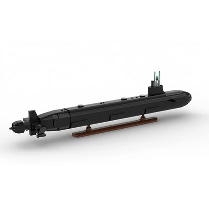 MOC 1115PCS Virginia Class Submarine Building Blocks Set Military Model Brick Toy Holiday Gift Adults Teens Compact Packaging