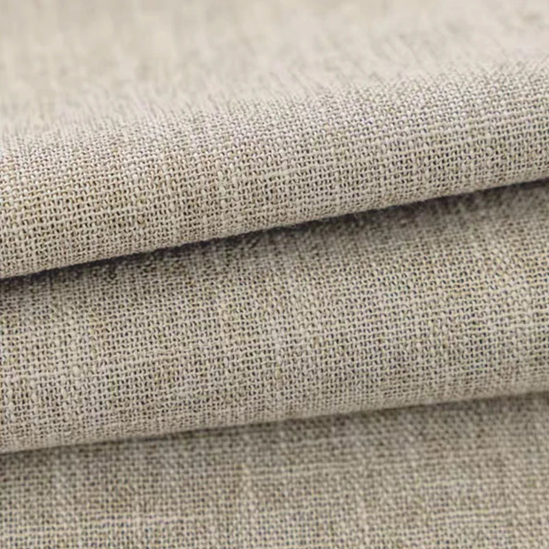 Asazal Linen Blackout Curtains for Living Room Bedroom High Quality Full Shading Decoration Luxury Modern Opaque Window Drapes