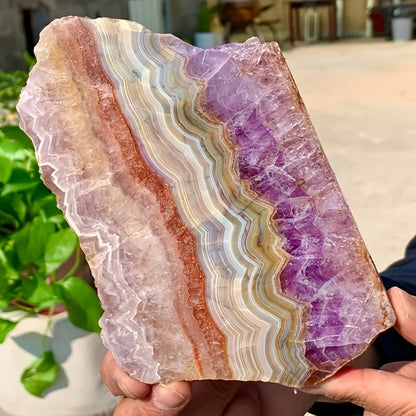 Unique amethyst lace slices with irregular shapes are perfect for home and office crystal decorations,crystal display
