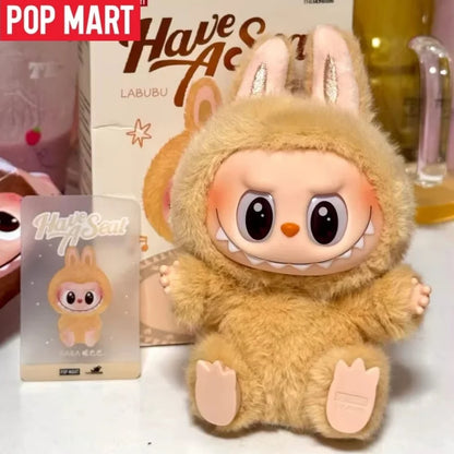 Labubu Doll POP MART Blind Box 100% Authentic THE MONSTERS 2.0 Have a Seat Plush Pendant Gift - Mystery Box - Collectible Toys