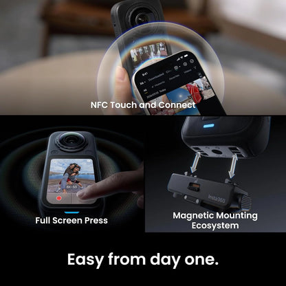 Original Insta360 X6 8K 360 Action Camera 1-Inch Sensor FlowState Stabilization AI Auto Editing Waterproof Sports Camera