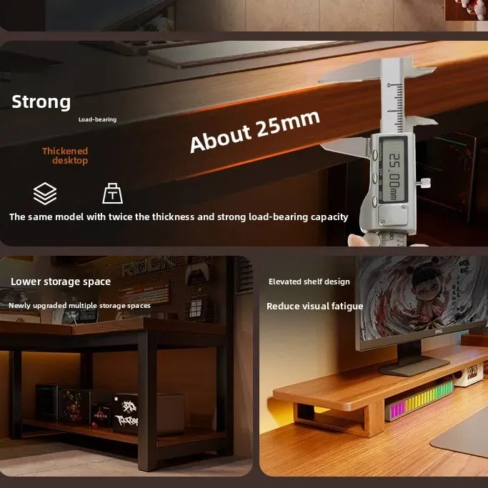 Modern Corner Computer Desk L-shaped Hole Desk Integrated Household Bedroom Study Table, Corner Laptop Stand E-sports Table
