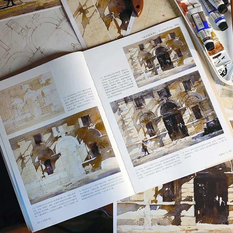 Watercolors Études Chien Chung-Wei Watercolor Master Class Art Tutorial Book