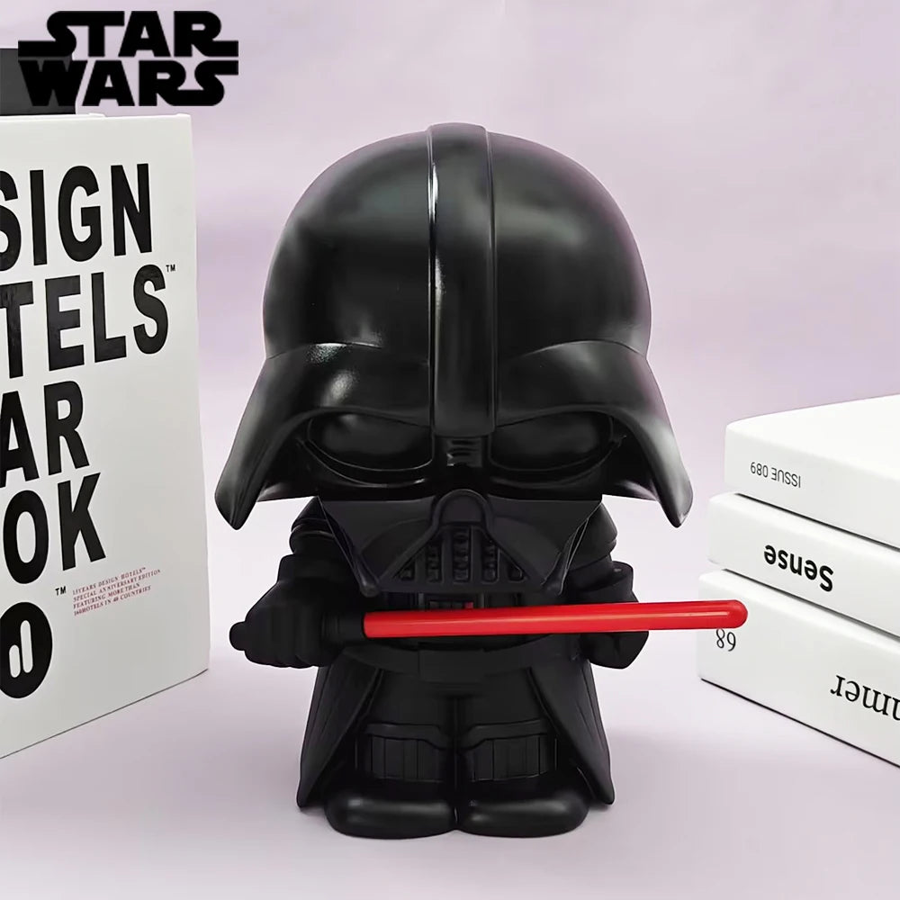 Star Wars Officially Licensed PVC Piggy Bank Darth Vader Figurine Money Box Home Decor Collectible Desktop Organizer Savings Jar