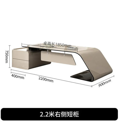 Conference Aesthetic Office Desk Reception Designer Individual Office Desk Executive Entertainment Ufficio Trendy Furniture