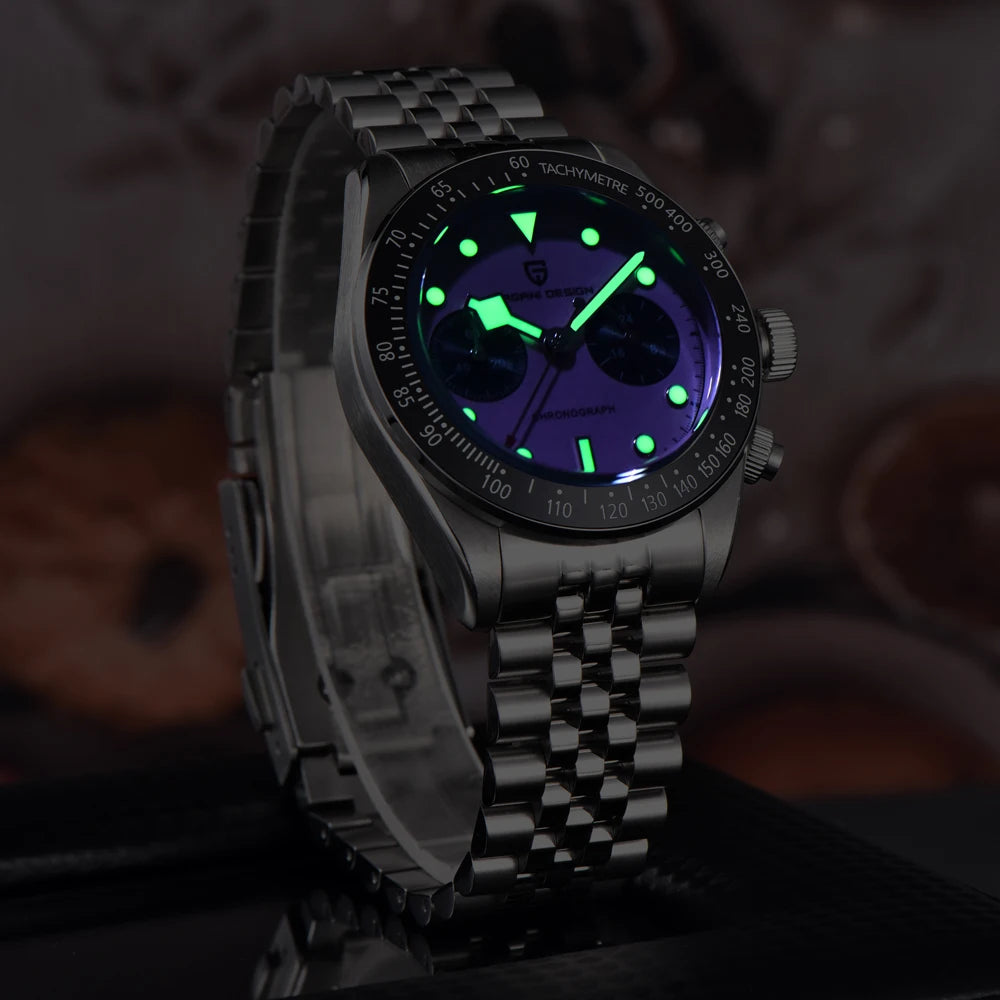 New Pink Panda Men's Watches PAGANI DESIGN Luxury Quartz Chronograph Waterproof AR Sapphire Mirror Watch For Men Luminous 2026