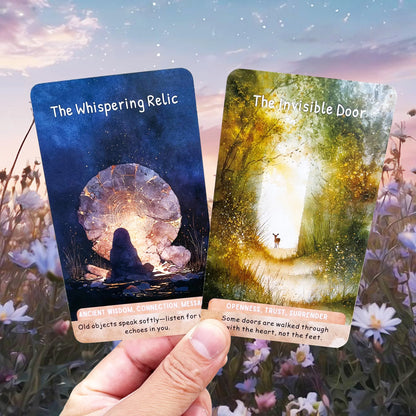 Moonlit Path Oracle Cards Deck, 54-Card, Watercolor Style Design, Daily Reflection, Self Exploration, Card Games, 12*7cm, 14+