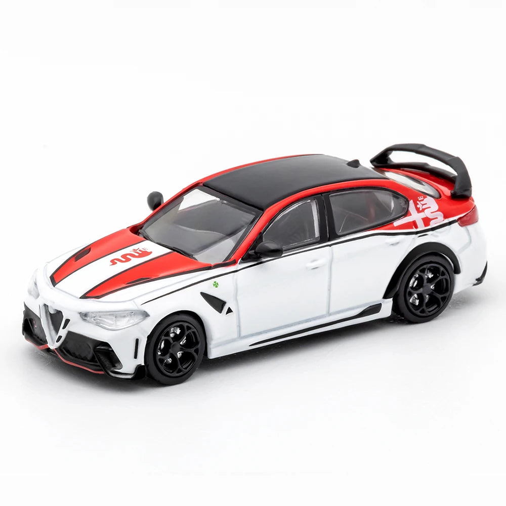DCT 1/64 Alfa Romeo Giulia GTAm Model Sports Car Vintage Cars Diecast Vehicle Collection Toy for Adults