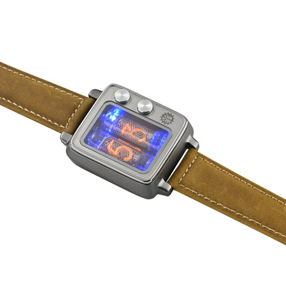 NEW NEONWORKS BACKTOFUTURE 2 Nixie Tube Digital Watch: Sapphire Glass, 9-Color Backlight, USB-C Wireless Charging
