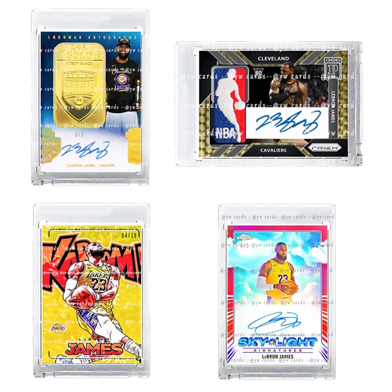 DIY Custom NBA Basketball Autograph Refractor Jersey Patch Cards Stephen Curry LeBron James Kevin Durant Fan Collectible Gift