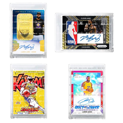 DIY Custom NBA Basketball Autograph Refractor Jersey Patch Cards Stephen Curry LeBron James Kevin Durant Fan Collectible Gift