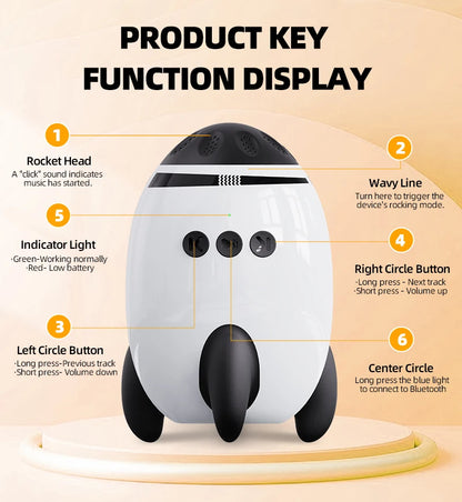 Portable Automatic Baby Rocker Device for Pram Stroller Hands Free Rocking With Soothing
