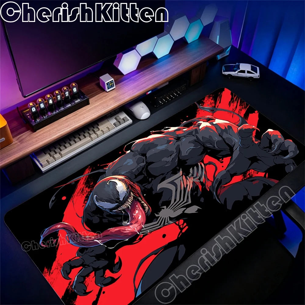 Large Game Console Mousepad Waterproof Mouse Pad Keyboard Computer Laptop Pad office Accessories XXL Marvel Venom Art Desk Mat