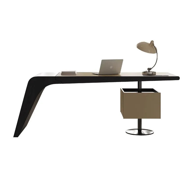 Italian Minimalist Office Desks Modern Luxury Designer Study Executive Office Desk Boss Desk High-end Commercial Furniture FYOD