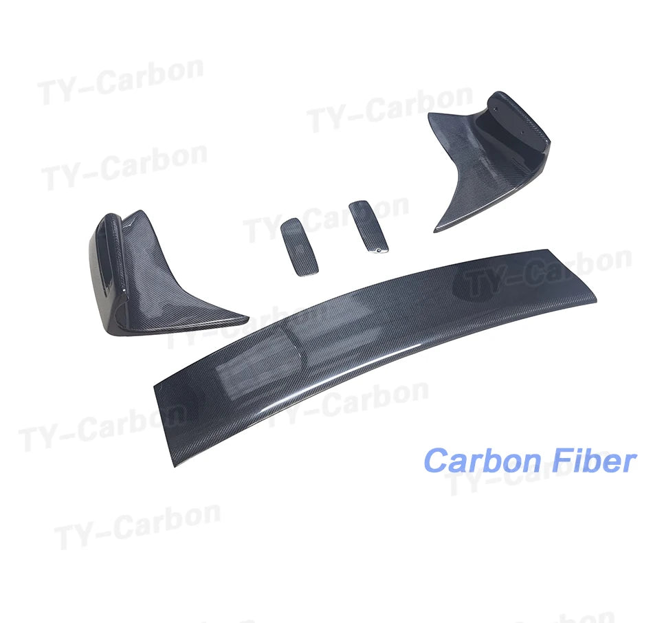 Real Carbon Fiber ST Style Rear Tail Spoiler Trunk Wing Lip Tuning Rear Roof Lip Spoiler Wing For Supra A90 2019-2023 BodyKits