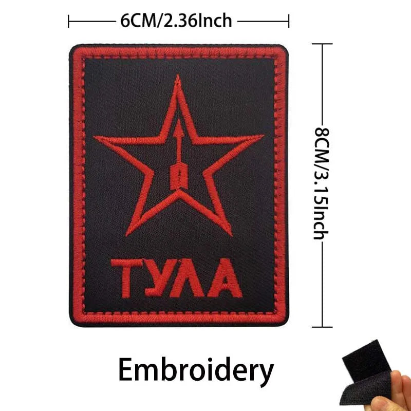 Russian Eagle Flag Emblem Russia Soldier,Knights Clothes Applique Embroidered Patch,Reflective Badges Military Tactical Stickers