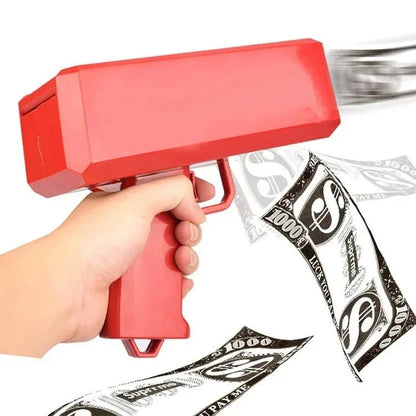 Shoot Money Gun Toy Funny Party Game Banknote Shoot Pistol Paper Money Wedding Birthday Decoration Shooter Throwing Toys Kids