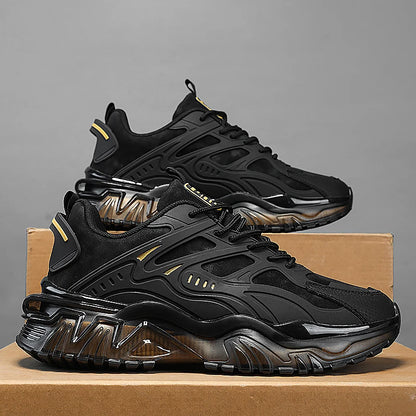 Men's Casual Sports Shoes, Suitable for All Seasons, Large Size Men's Everyday Footwear, with Thick-Soled Cushioning and Low-Top Design, Both Stylish and Practical, Ideal for Commuting; Reinforced Shoelace Design, Non-Slip an