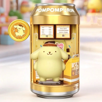 Anime Sanrio Character Soda Can Assembly Series Blind Box  Anime Figure Cinnamoroll Hello Kitty Kuromi My Melody Collect Gift