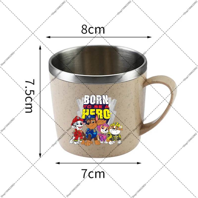 Paw Patrol Portable Stainless Steel Coffee Mug Chase Skye Cartoon Anime Pattern Printed Water Cup Household Couples Milk Cups