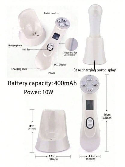 2026 Mini for Face Skin LED Rejuvenation Wand Face Skin Care Massage Beauty Device,Facial Beauty Massager Rechargeable