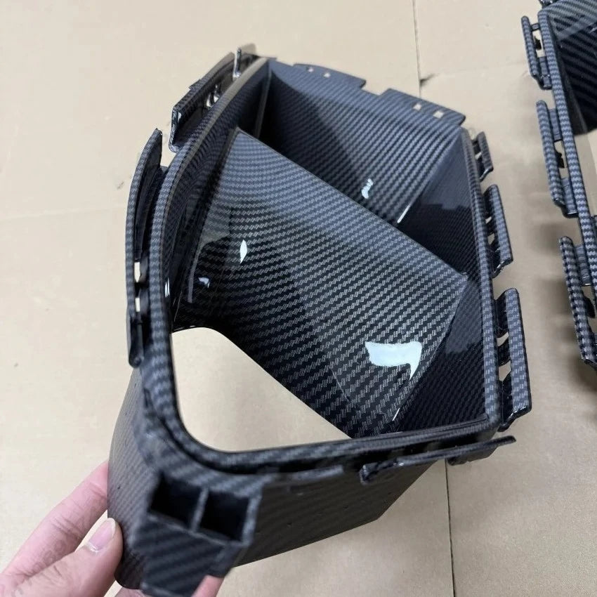For BMW M3 M4 G80 G82 G83 2020-2024 Front Bumper Side Air Vent Trim Fog Light Intake Cover Grille Hood Frame Body Kit Upgrade