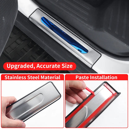 For 2024-2027 Toyota Land Cruiser Prado LC250 J250 Stainless Steel Exterior Door Sill Protector Anti Scratch Wear Resistant Trim