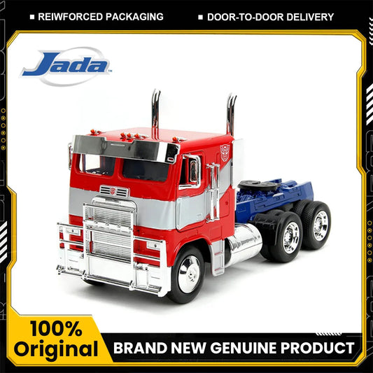 Jada Transformers Rise of The Beast 1:32 Optimus Prime w/Robot On Chassis Die-Cast Car, Toys for Kids and Adults