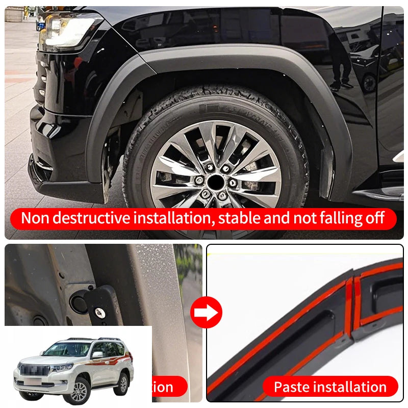 For Toyota Land Cruiser 300 2022 2023 2024 2025 Lc300 Wheel Eyebrow Wheel Flare Exterior Decoration Upgrade Accessories Body Kit