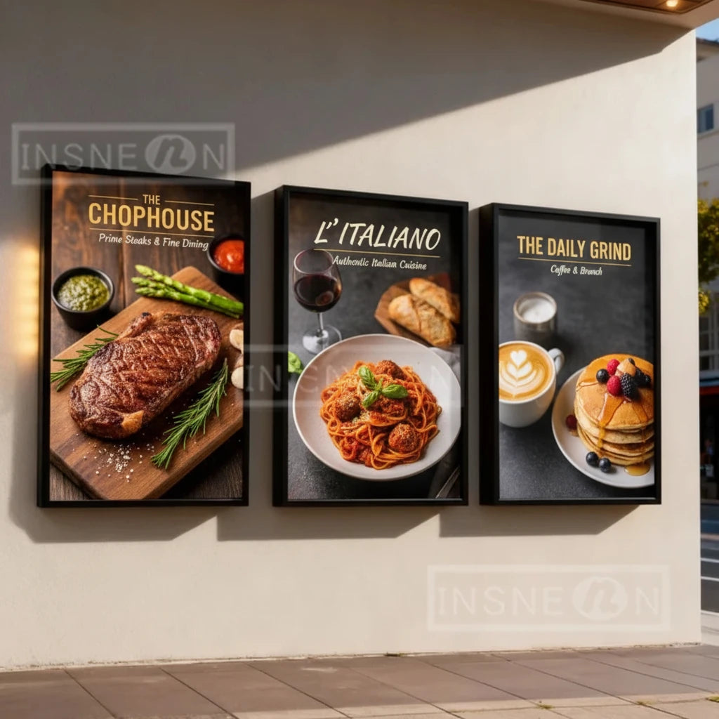 Custom Outdoor Signboard Led Sign Advertising Panel Logo Light Signs Luminous Wall Neon Letter Acrylic Display Illuminated Print