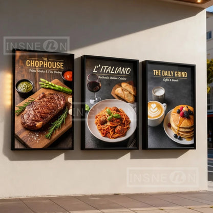 Custom Outdoor Signboard Led Sign Advertising Panel Logo Light Signs Luminous Wall Neon Letter Acrylic Display Illuminated Print