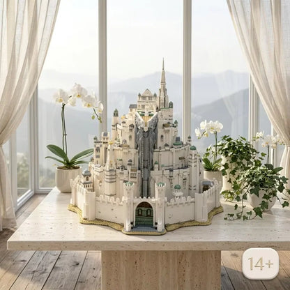 8278pcs 2026 New Classic Movie Large White Tower Building Blocks Model Diy Assembly Bricks Creative Desktop Decoration Art
