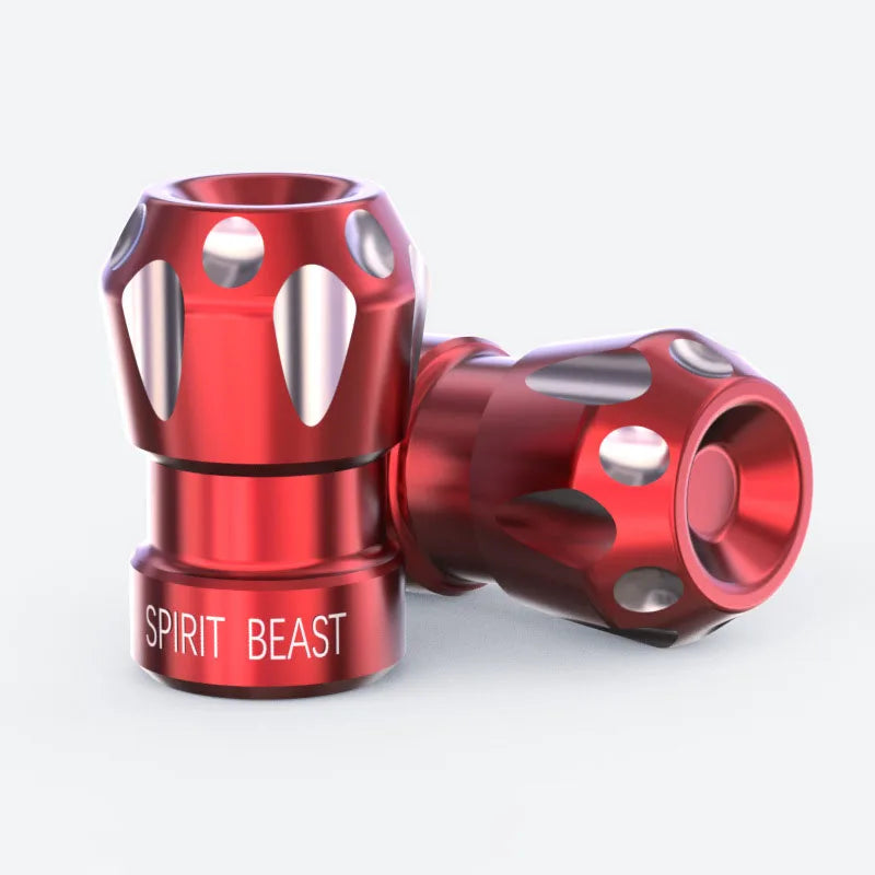 1Pair Aluminum Alloy Valve Caps Tire Valve Caps Automobile Tire Caps Anti-Leak Valve Suitable For Motorcycles Car Bicycles