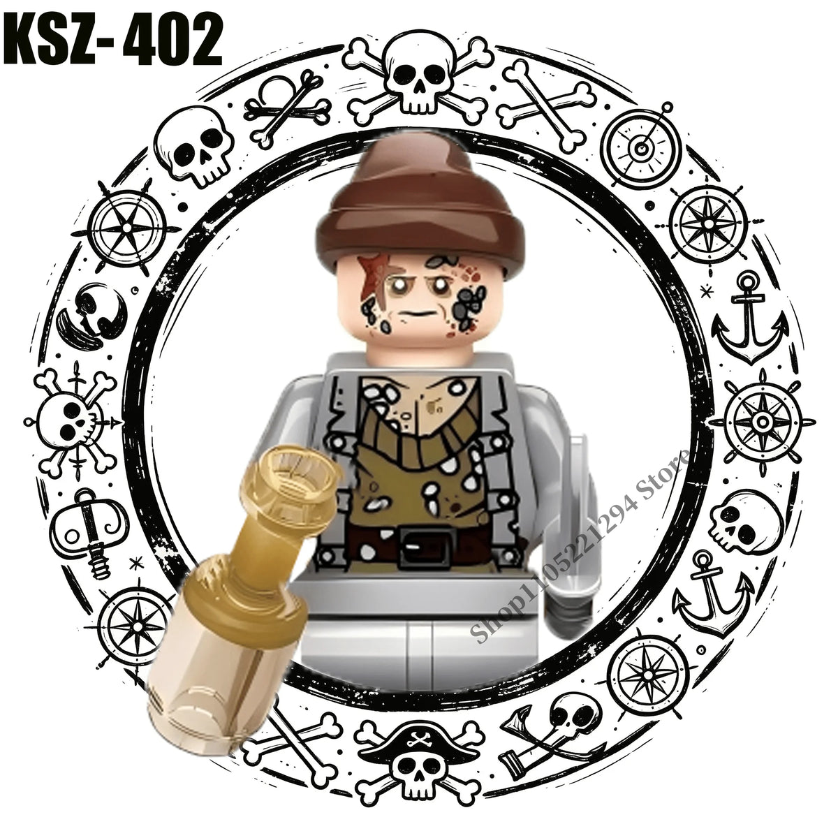 Pirates of the Caribbean building blocks toys Jack Sparrow William Turner Elizabeth Swann MINI brick toys Assemble toys gifts