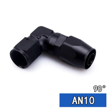 Straight 45 Degree 90 Degree Aluminum AN4 6 8 10 12 16 Forged Type Swivel Hose End Fitting Adapter Oil Cooler Fuel Line