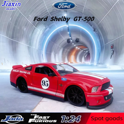 jada 1/24 Fast & Furious 95 Ford Shelby GT-500 Metal Car Model Ornament Collection Gift