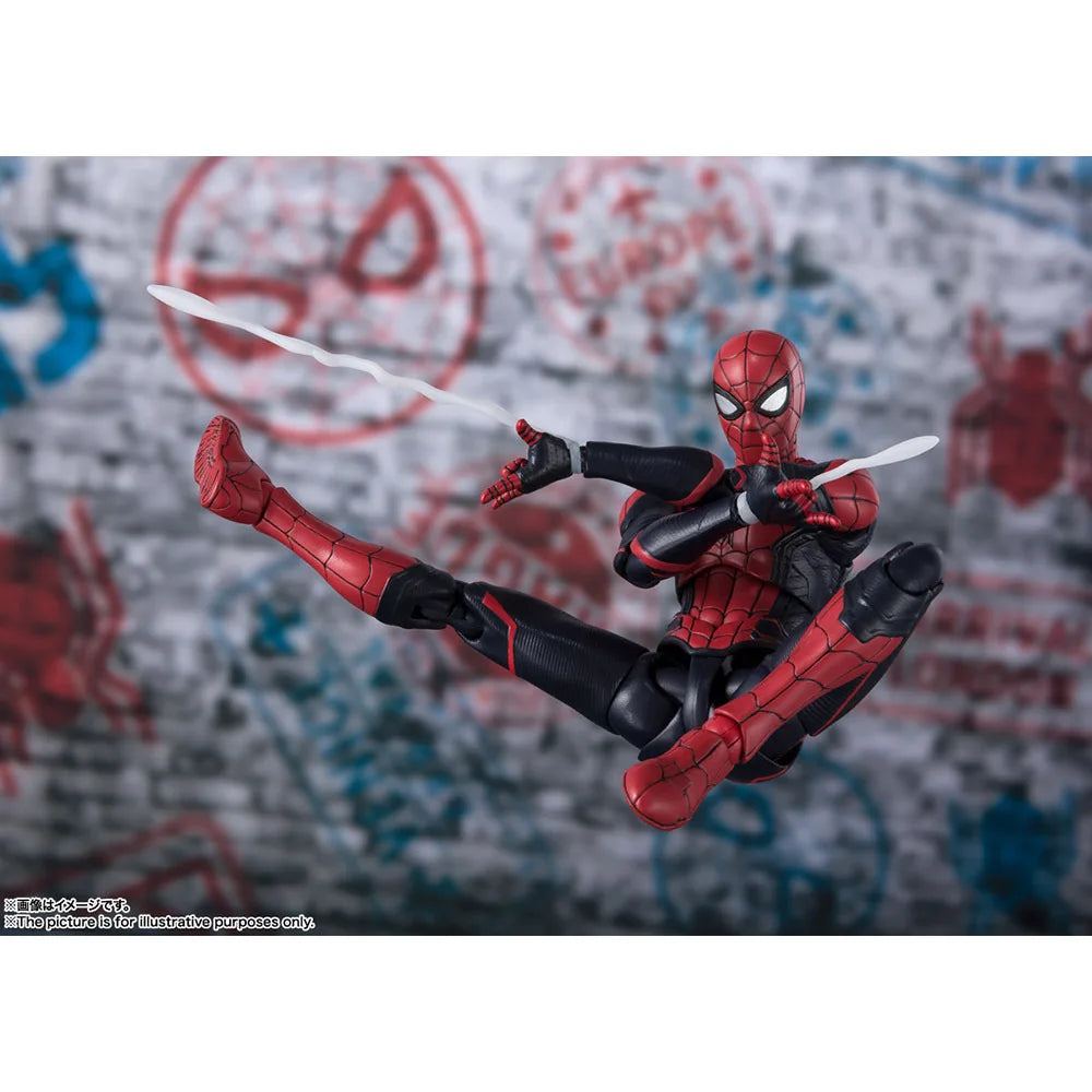 Marvel SHF Avengers Hero Spiderman Far From Home PVC Action Figure Model Doll Toys For Children Collectible Gift Toy 14cm