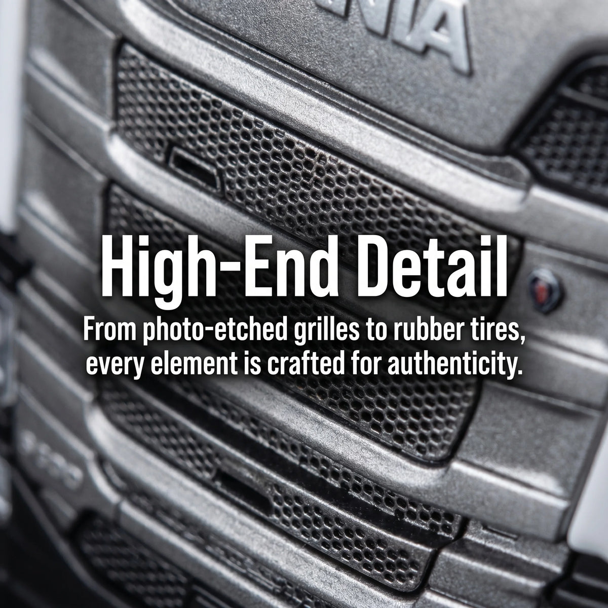 1:64 Scania R500 Heavy Truck Model - Eight-Axle Semi-Trailer Heavy-Duty Truck Model, Perfect Gift for Truck Enthusiasts & Hobby