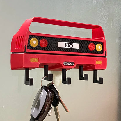 3D Printed Classic Supercar Rear Wall Key Holder Hooks F40 Car Enthusiasts Gift Wall Mount Key Organizer For Keys Glasses Small