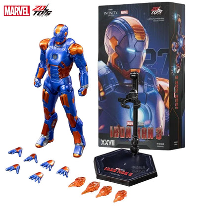 ZD Toys Iron Man Action Figure Mark 35 Red Snapper Iron Man MK 24 MK 22 MK 47 Tony Stark Ironman Figure Action Collect Toy Gift