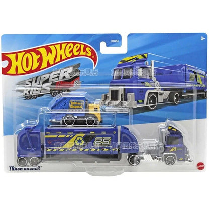 New Hot Wheels Transformers HYT56 Transformerstrack Fleet Optimus Prime Ultra Magnus Volvo 240 Drift 1/64diecast Car Model Toys