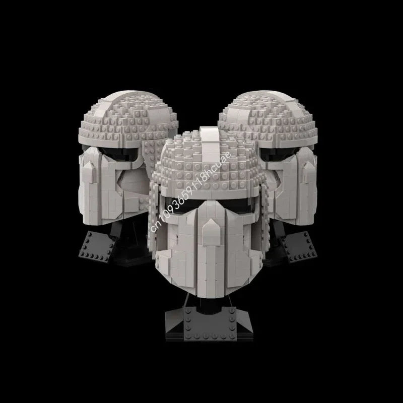720PCS MOC Star Battle Helmet Snowtrooper Famous Film Model Building Blocks Stacking Brick Creative Kid Toy Gift Diy Educational