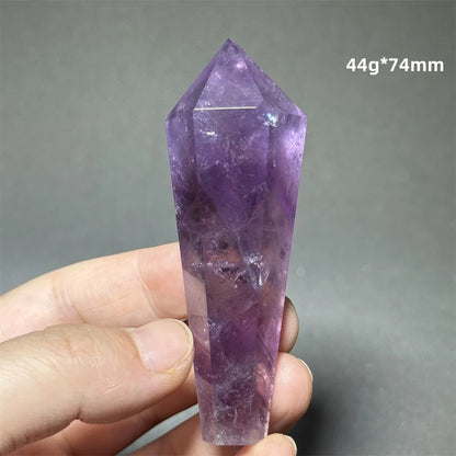 Amethyst Scepter Natural Mineral Quartz Gem Aura Spiritual Meditation Treatment Energy Home Garden Feng Shui Decoration