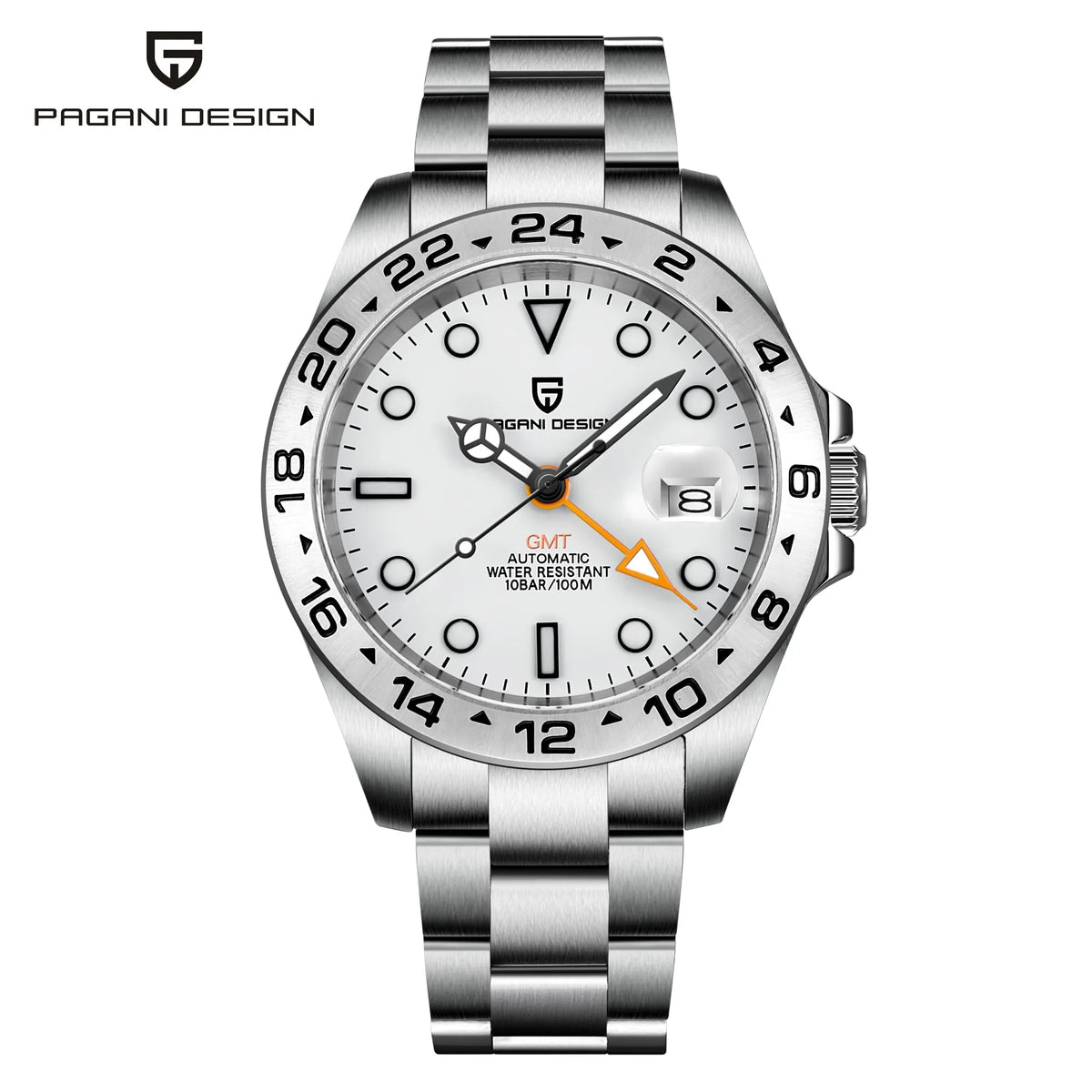 PAGANI DESIGN 2026 New V2 GMT Automatic Machinery Men Watch PD1682 Sapphire Crystal 10 Bar Waterproof Stainless Steel Pagani Des